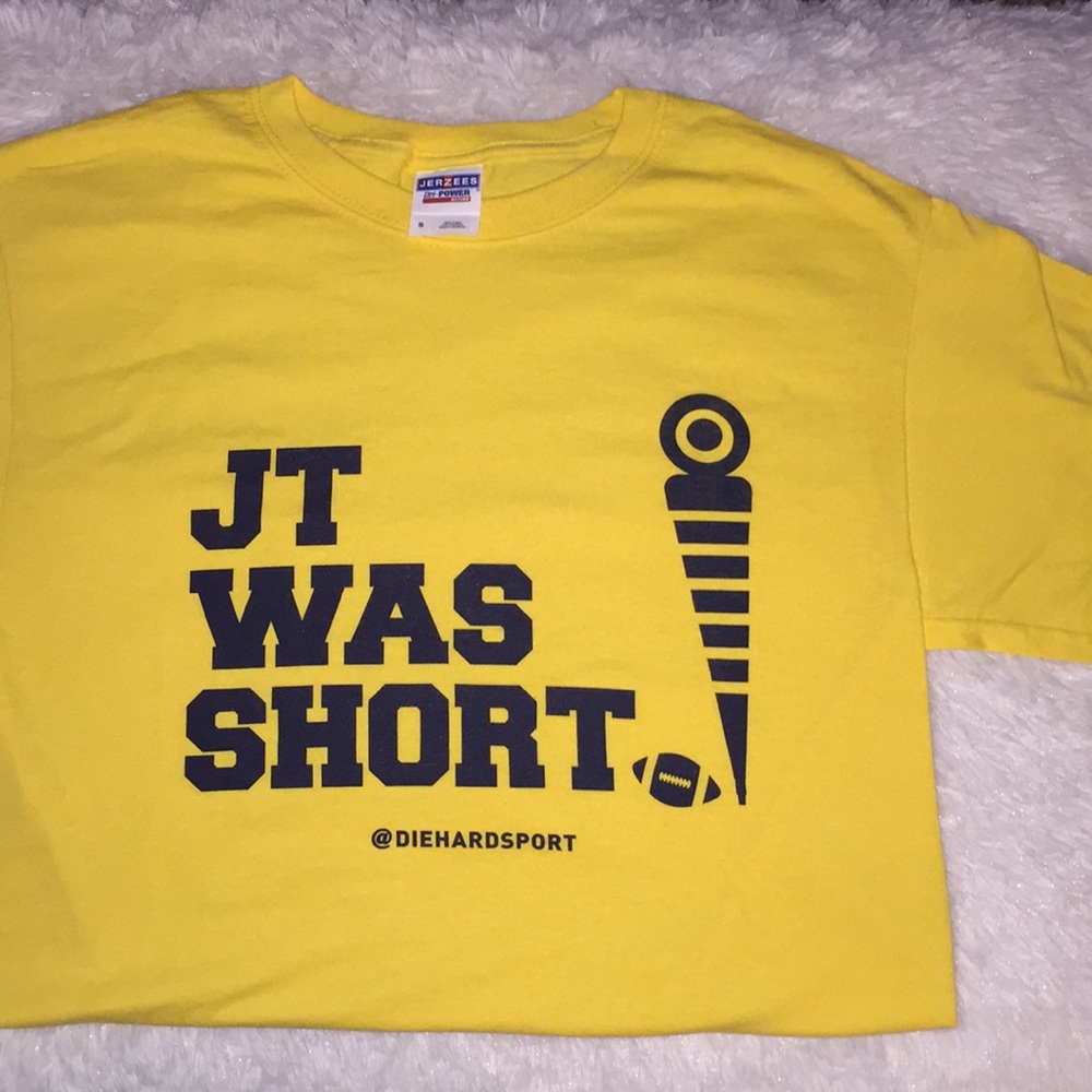 JT was short University of Michigan Football small